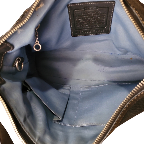 Coach Madison Black Pebble E0882-F12321 Leather Shoulder Crossbody Bag - Picture 10 of 13